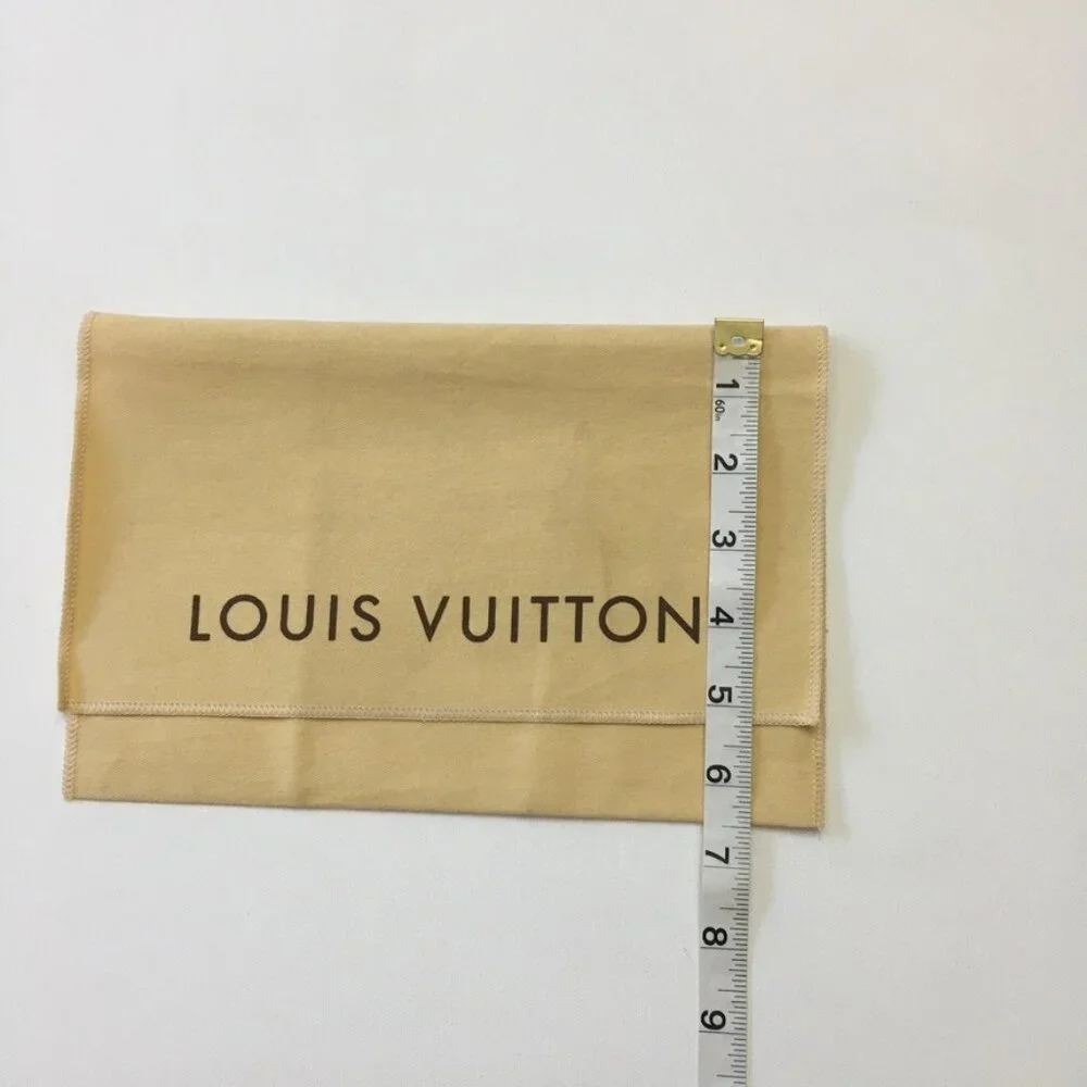 Louis Vuitton Dust Bag 9.5 x 6.5 in Long Wallet 100% Cotton Yellow Made in India